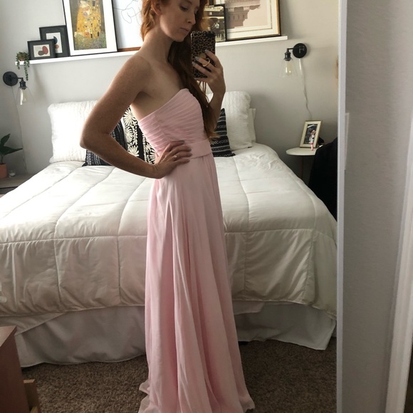 Pink floor length dress - Picture 4 of 8